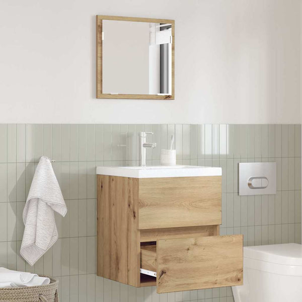 Badezimmerschrank Artisan Eiche mit Spiegel