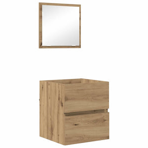 Badezimmerschrank Artisan Eiche mit Spiegel