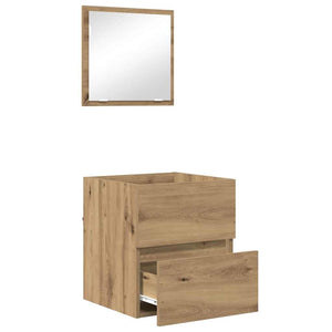 Badezimmerschrank Artisan Eiche mit Spiegel
