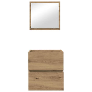 Badezimmerschrank Artisan Eiche mit Spiegel