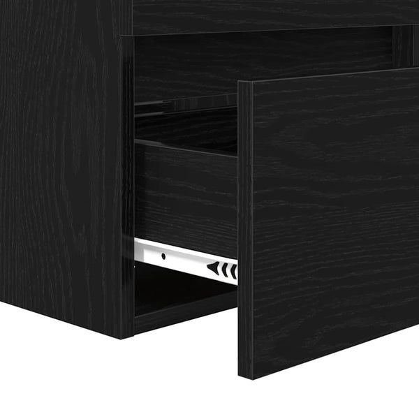 Badezimmerschrank Schwarz Eiche 41x38,5x45cm