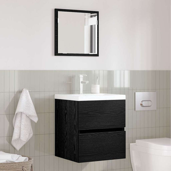 Badezimmerschrank Schwarz Eiche 41x38,5x45cm