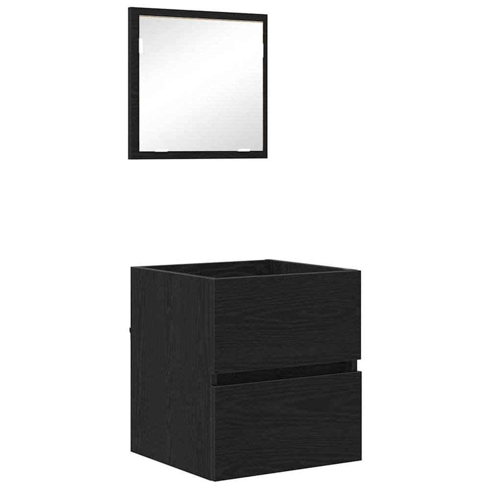 Badezimmerschrank Schwarz Eiche 41x38,5x45cm