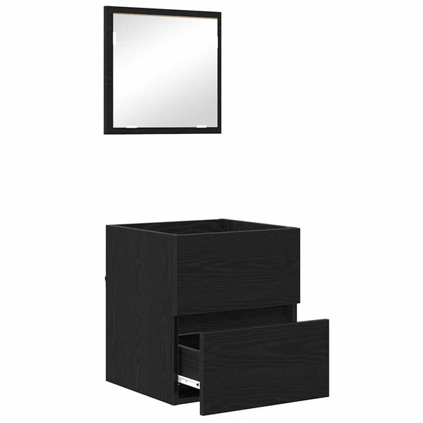 Badezimmerschrank Schwarz Eiche 41x38,5x45cm