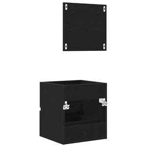 Badezimmerschrank Schwarz Eiche 41x38,5x45cm