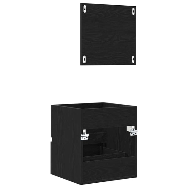 Badezimmerschrank Schwarz Eiche 41x38,5x45cm