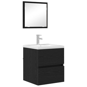 Badezimmerschrank Schwarz Eiche 41x38,5x45cm