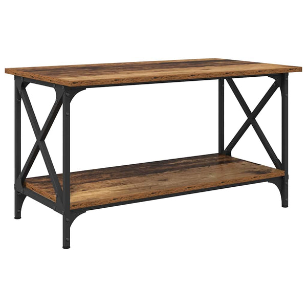 vidaXL Table basse en bois de récupération 80 x 45 x 45,5 cm en bois d'ingénierie