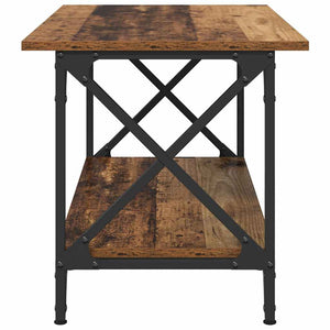 vidaXL Table basse en bois de récupération 80 x 45 x 45,5 cm en bois d'ingénierie