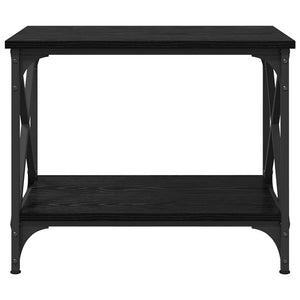 vidaXL Side Table Black Oak Look 55 x 38 x 45 cm
