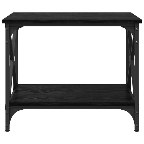 vidaXL Side Table Black Oak Look 55 x 38 x 45 cm