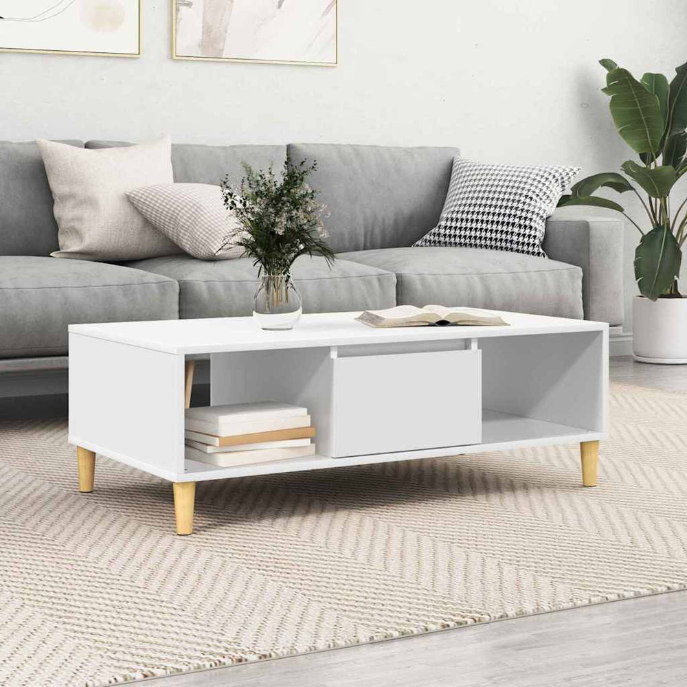 Couchtisch Weiß Holzwerkstoff 102x55 cm