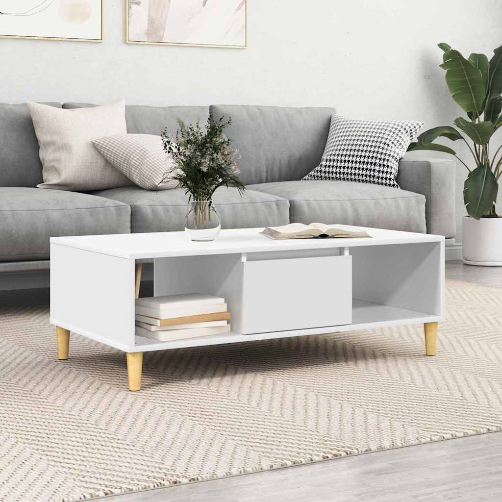 Couchtisch Weiß Holzwerkstoff 102x55 cm