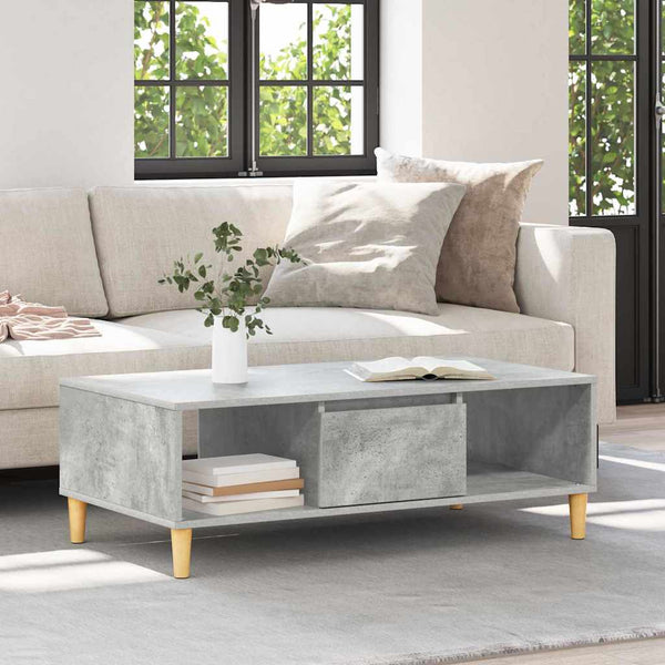Couchtisch Beton Grau 102x55 cm