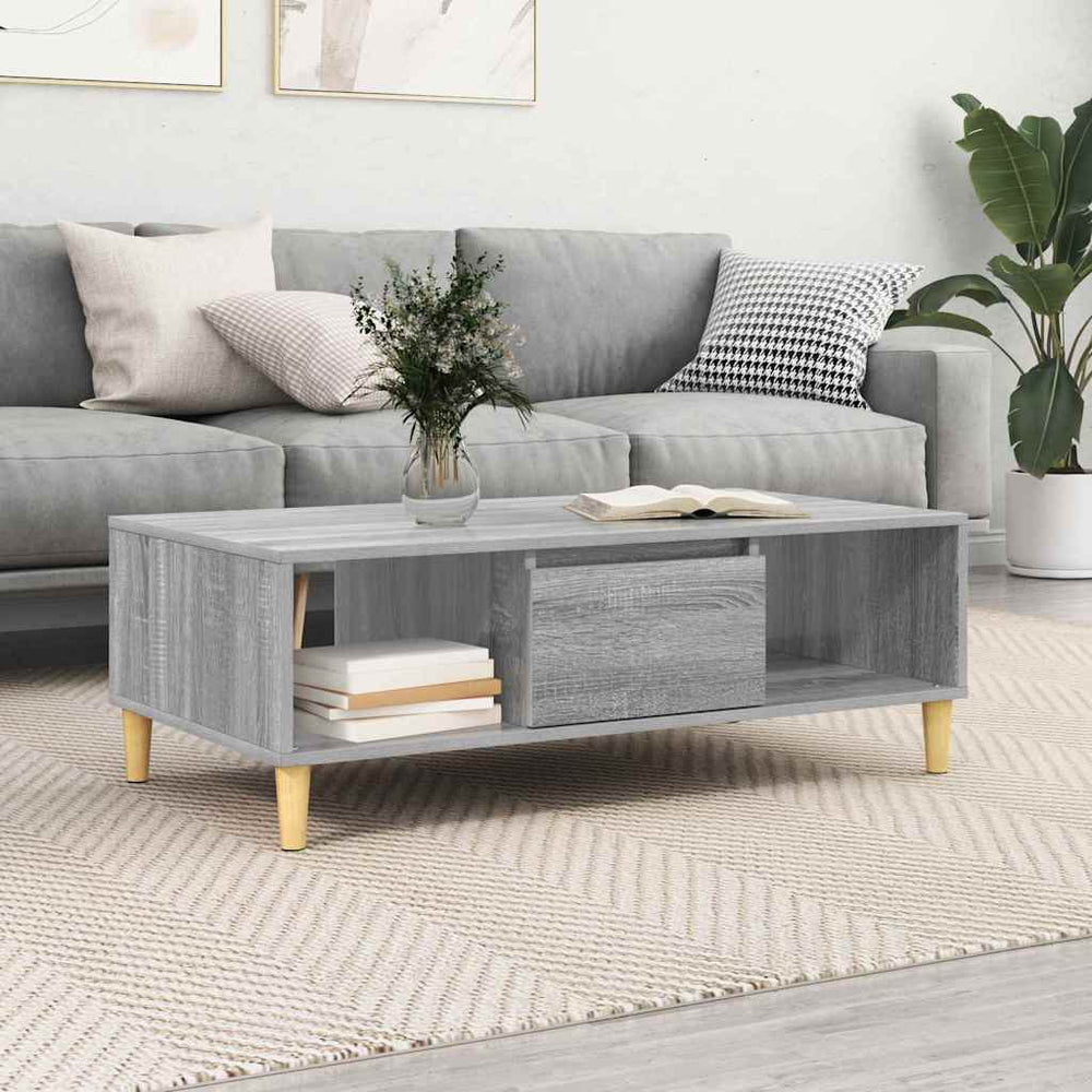 Couchtisch Sonoma Grau 102x55 cm