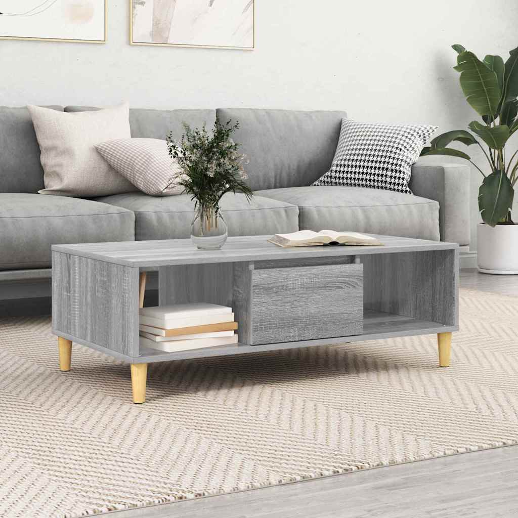 Couchtisch Sonoma Grau 102x55 cm