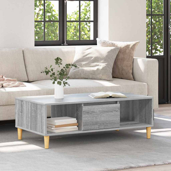 Couchtisch Sonoma Grau 102x55 cm