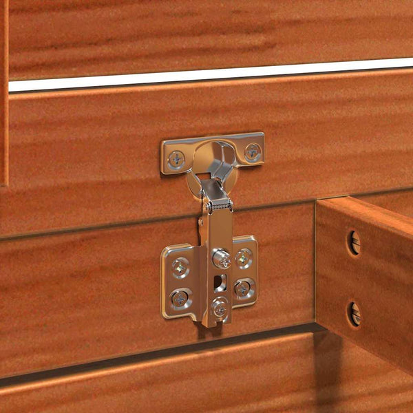 Wachsbraune Aufbewahrungsbox aus Holz