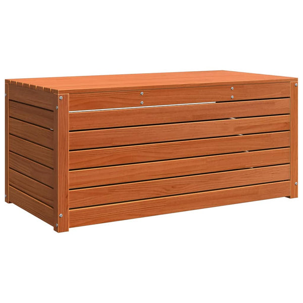 Wachsbraune Aufbewahrungsbox aus Holz