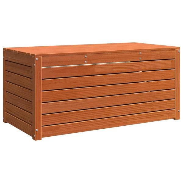 Wachsbraune Aufbewahrungsbox aus Holz