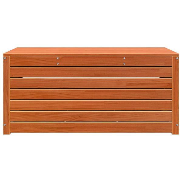Wachsbraune Aufbewahrungsbox aus Holz