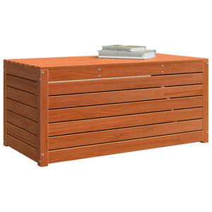 Wachsbraune Aufbewahrungsbox aus Holz