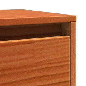 Wandschrank Kiefer Massivholz Wachsbraun 100x30x35 cm