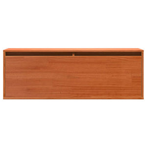 Wandschrank Kiefer Massivholz Wachsbraun 100x30x35 cm