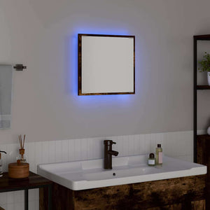 LED-Badezimmerspiegel Geräucherte Eiche 40cm