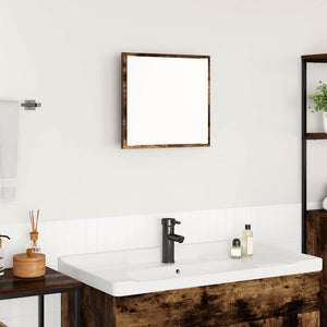 LED-Badezimmerspiegel Geräucherte Eiche 40cm