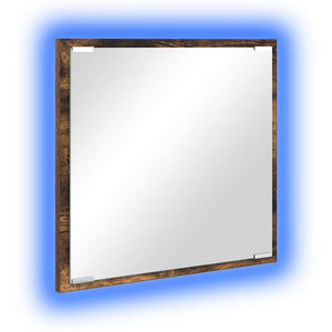LED-Badezimmerspiegel Geräucherte Eiche 40cm