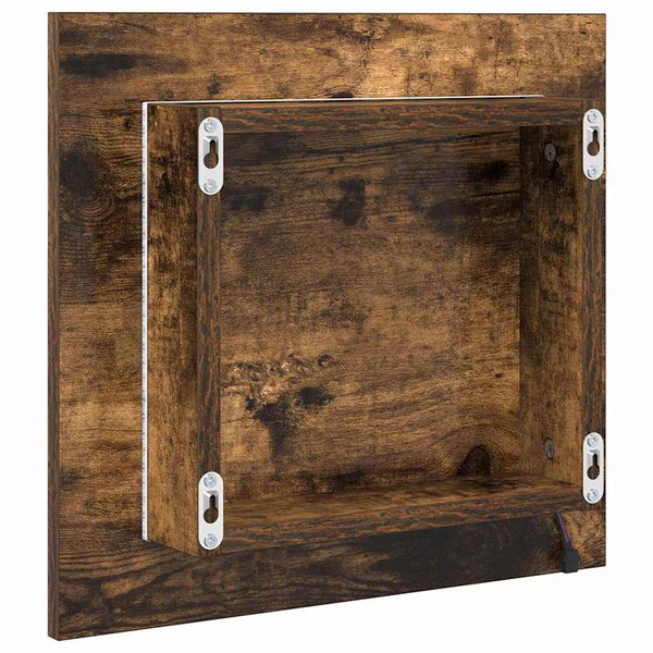 LED-Badezimmerspiegel Geräucherte Eiche 40cm
