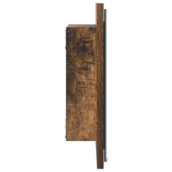 LED-Badezimmerspiegel Geräucherte Eiche 40cm