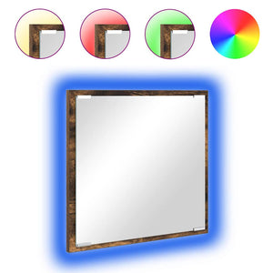 LED-Badezimmerspiegel Geräucherte Eiche 40cm