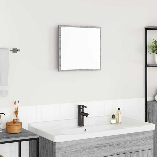 LED-Badezimmerspiegel Grau 40x37 cm
