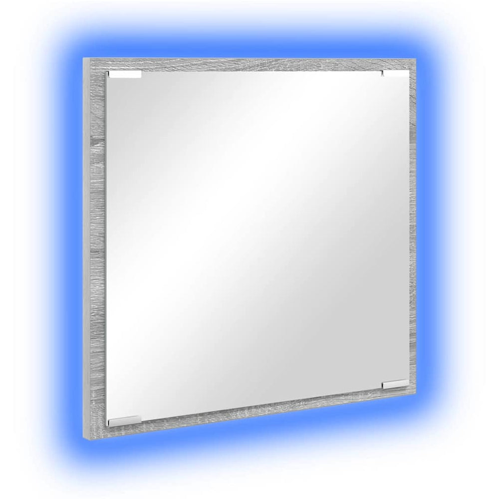 LED-Badezimmerspiegel Grau 40x37 cm