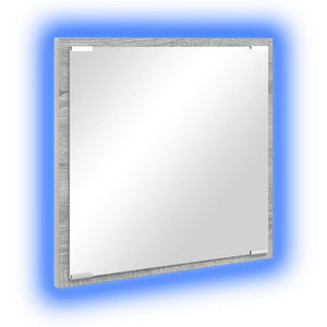 LED-Badezimmerspiegel Grau 40x37 cm