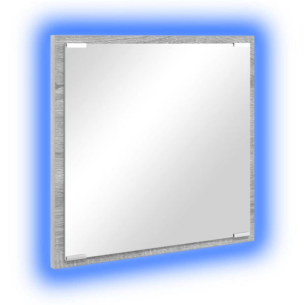 LED-Badezimmerspiegel Grau 40x37 cm