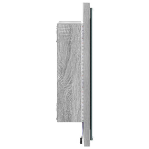 LED-Badezimmerspiegel Grau 40x37 cm