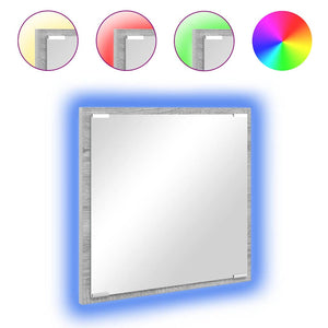 LED-Badezimmerspiegel Grau 40x37 cm