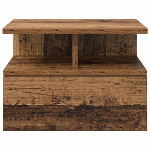 Schwebender Nachttisch Altholz 40x31x28cm
