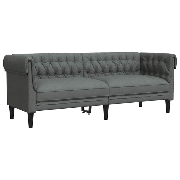 Dunkelgraue Wohnzimmer Couch, 2-teilig