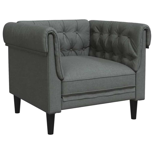 Dunkelgraue 3-teilige Wohnzimmer Couch