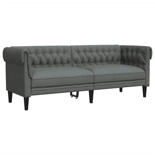 Dunkelgraue 3-teilige Wohnzimmer Couch