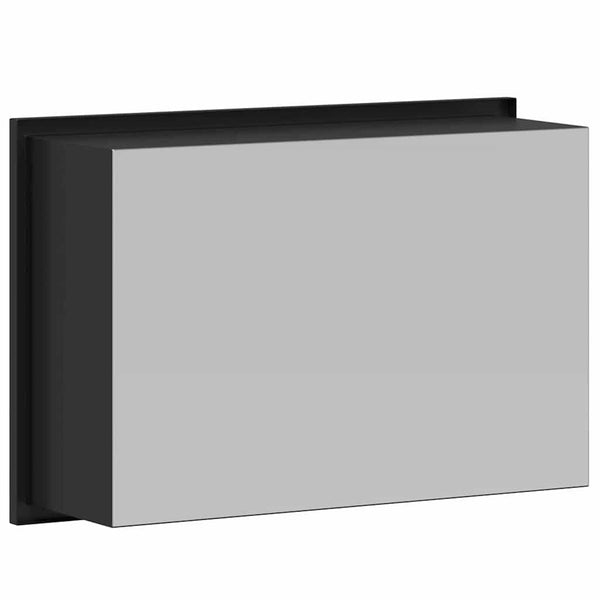 Schwarze Duschnische Edelstahl 30x20x9,5cm