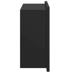 Schwarze Duschnische Edelstahl 30x20x9,5cm