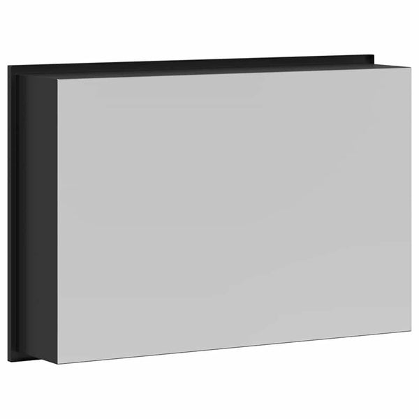 Schwarze Duschnische Edelstahl 45x30 cm