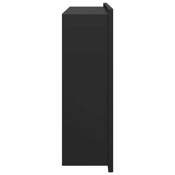 Schwarze Duschnische Edelstahl 45x30 cm