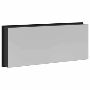 Schwarze Duschnische Edelstahl 75x30cm