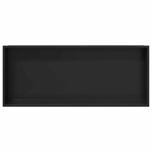 Schwarze Duschnische Edelstahl 75x30cm